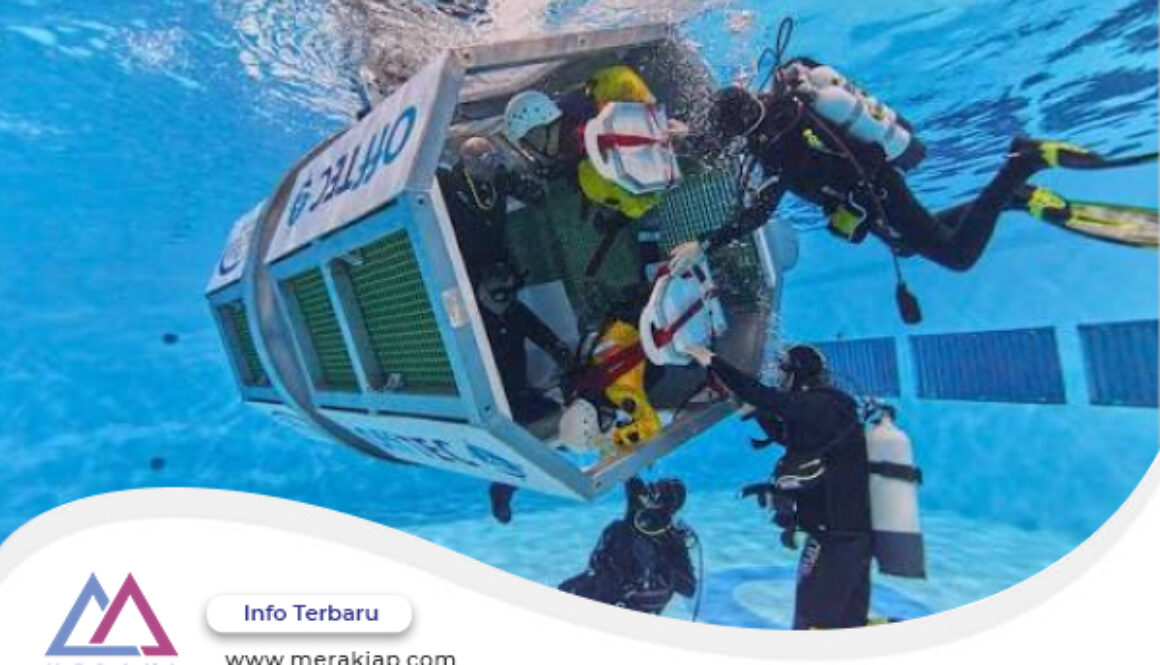 Pelatihan HUET Sea Survival