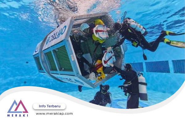 Pelatihan HUET Sea Survival